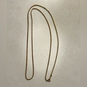 Vintage Miriam Haskell Gold Chain 31” Necklace